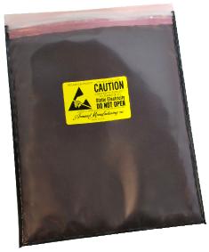 Series 4084 Static Dissipative/Black Conductive Zip Close Cushion Bag